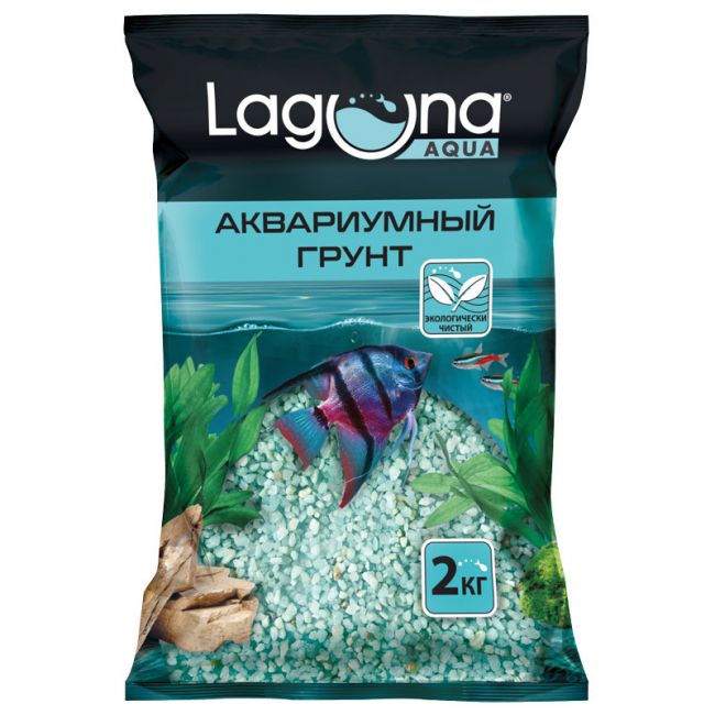 Грунт Бирюза, 2кг, 2-5мм, Laguna Грунт Бирюза, 2кг, 2-5мм, Laguna