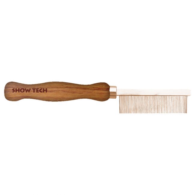 SHOW TECH Wooden Comb расческа для мягкой шерсти 18 см с зубчиками 1,7 см, частота 1 мм SHOW TECH Wooden Comb расческа для мягкой шерсти 18 см с зубчиками 1,7 см, частота 1 мм