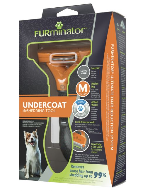 Фурминатор FURminator M для средних собак с длинной шерстью. Фурминатор FURminator M для средних собак с длинной шерстью.
