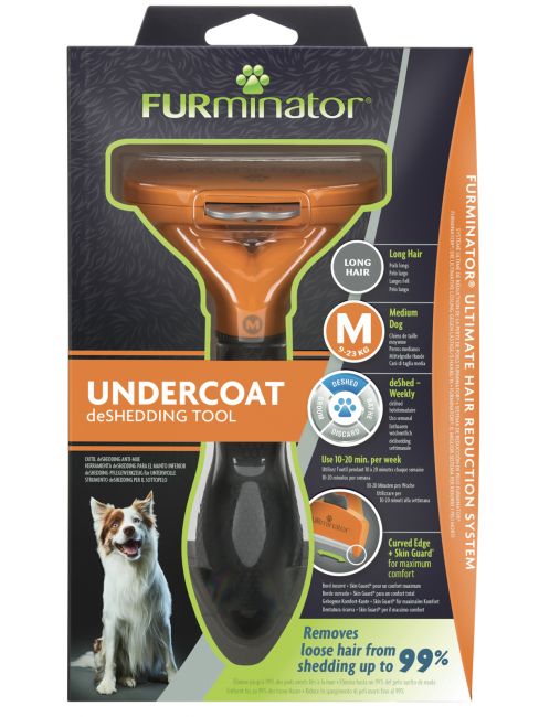 Фурминатор FURminator M для средних собак с длинной шерстью. Фурминатор FURminator M для средних собак с длинной шерстью.