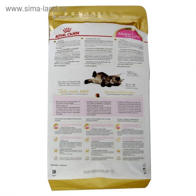 Сухой корм RC Kitten Maine Coon для котят крупных пород, 4 кг Сухой корм RC Kitten Maine Coon для котят крупных пород, 4 кг