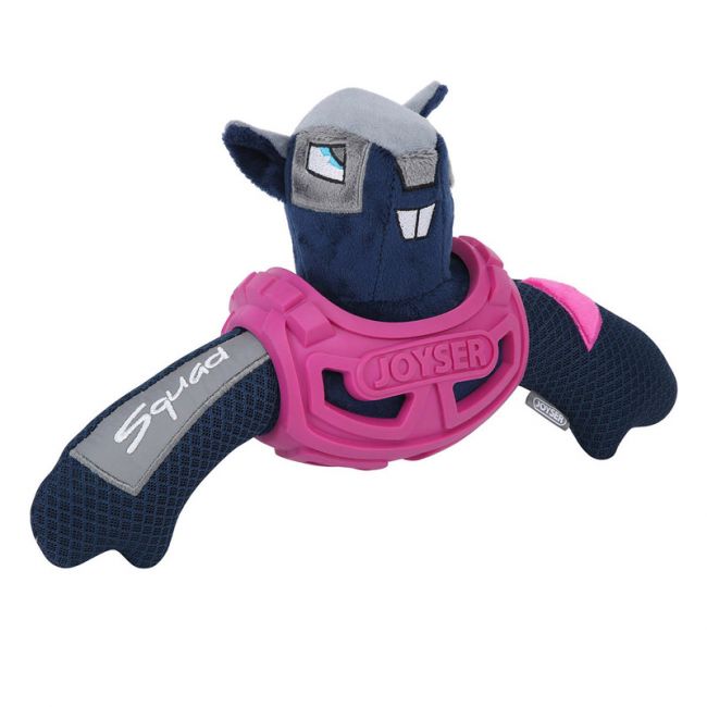 Игрушка для собак JOYSER Squad Белка J-Rell в броне с пищалкой M/L розовая, 32 см Игрушка для собак JOYSER Squad Белка J-Rell в броне с пищалкой M/L розовая, 32 см