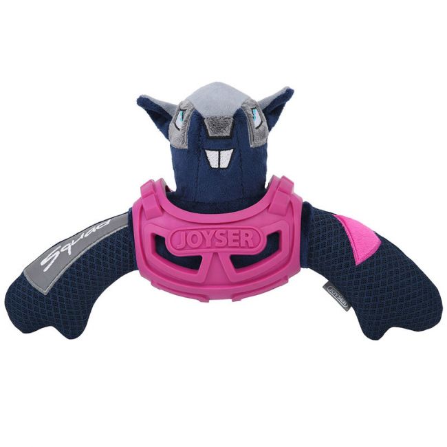 Игрушка для собак JOYSER Squad Белка J-Rell в броне с пищалкой M/L розовая, 32 см Игрушка для собак JOYSER Squad Белка J-Rell в броне с пищалкой M/L розовая, 32 см