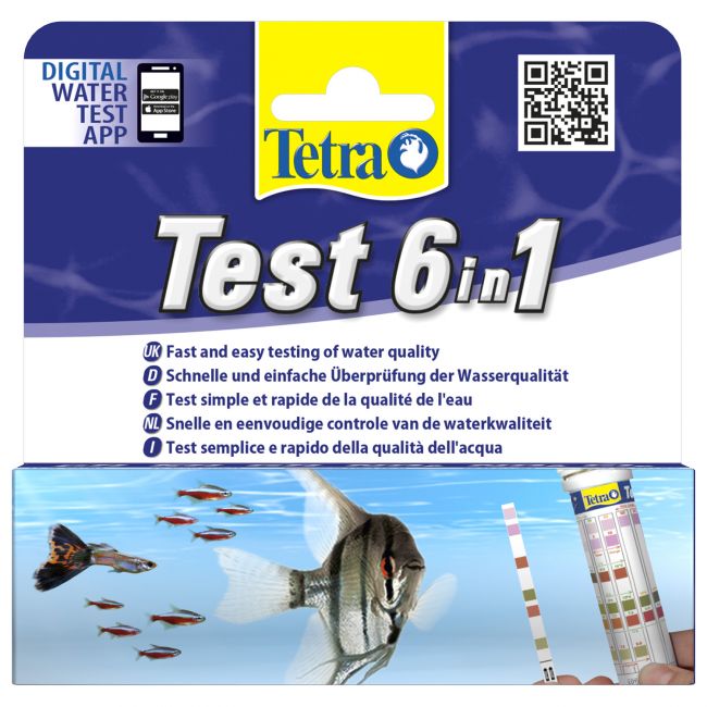 TetraTest 6 в 1 GH/KH/NO2/NO3/pH/Cl полоски для пресной воды 25 шт. СКИДКА 50% TetraTest 6 в 1 GH/KH/NO2/NO3/pH/Cl полоски для пресной воды 25 шт. СКИДКА 50%