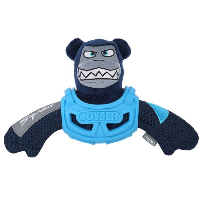 Игрушка для собак JOYSER Squad Медведь J-Bear в броне с пищалкой M/L голубой, 32 см Игрушка для собак JOYSER Squad Медведь J-Bear в броне с пищалкой M/L голубой, 32 см