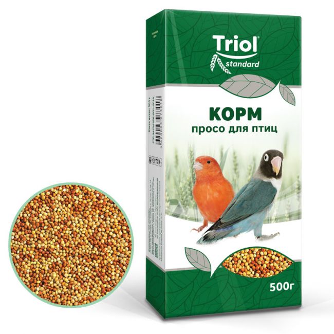 Корм для птиц "Просо", 500г, Тriol Standard Корм для птиц "Просо", 500г, Тriol Standard