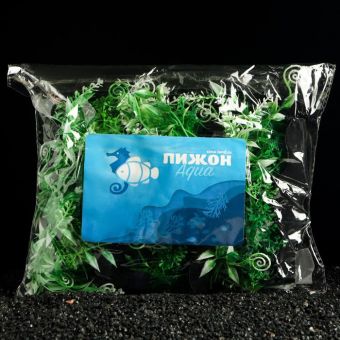 Растение искусственное аквариумное, 10 см, зелёное Растение искусственное аквариумное, 10 см, зелёное
