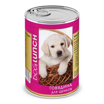 ДОГ ЛАНЧ консервы д/ЩЕНКОВ Говядина в желе 410гр*12