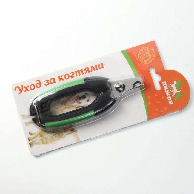Когтерез боковой малый с закругленными резиновыми ручками,отверстие 8 мм,чёрный с зелёным Когтерез боковой малый с закругленными резиновыми ручками,отверстие 8 мм,чёрный с зелёным