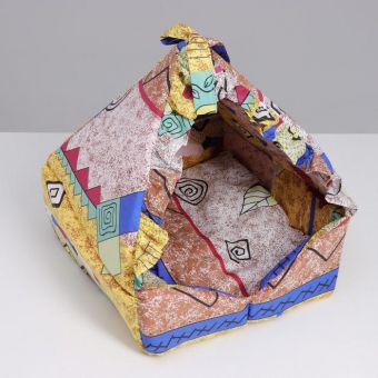 Домик "Люлька", закрытый, 40х40х45 см, микс цветов Домик "Люлька", закрытый, 40х40х45 см, микс цветов