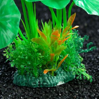 Растение искусственное аквариумное, 22 см, зелёный Растение искусственное аквариумное, 22 см, зелёный