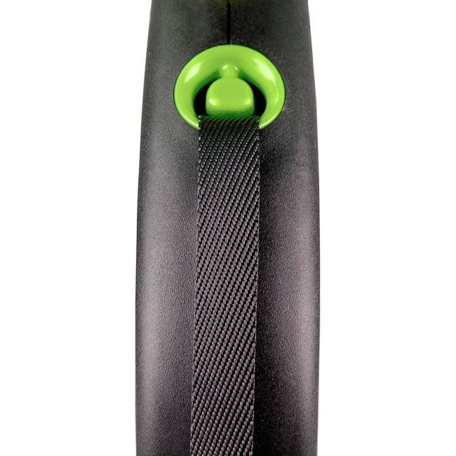 flexi рулетка Black Design L (до 50 кг) 5 м лента черный/зеленый flexi рулетка Black Design L (до 50 кг) 5 м лента черный/зеленый