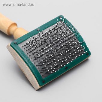 Щётка - пуходёрка деревянная с каплями и рамкой, основание 70 х 50 мм Щётка - пуходёрка деревянная с каплями и рамкой, основание 70 х 50 мм