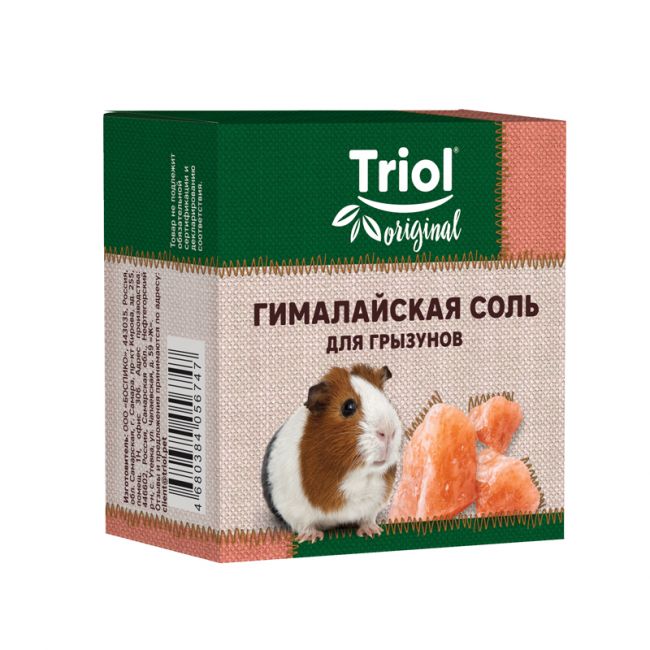 Лакомство для грызунов гималайская соль, 40г, Triol Original Лакомство для грызунов гималайская соль, 40г, Triol Original