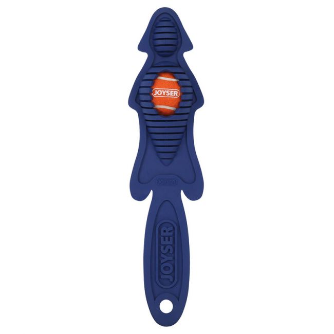 Игрушка для собак JOYSER Slimmy Большая шкура лисы из резины c мячом-пищалкой M/L синяя, 45 см Игрушка для собак JOYSER Slimmy Большая шкура лисы из резины c мячом-пищалкой M/L синяя, 45 см
