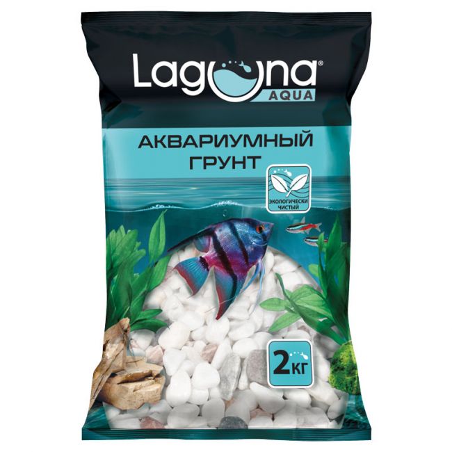 Грунт 20101D бело-розовый меланж, 2кг, 6-8мм Грунт 20101D бело-розовый меланж, 2кг, 6-8мм