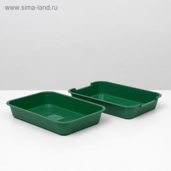 Туалет средний с сеткой 36 х 26 х 6,5 см, зеленый,