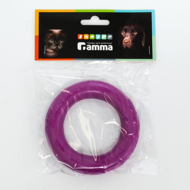 Игрушка для собак Gamma "Кольцо" литое, каучук, 10 см, микс цветов Игрушка для собак Gamma "Кольцо" литое, каучук, 10 см, микс цветов
