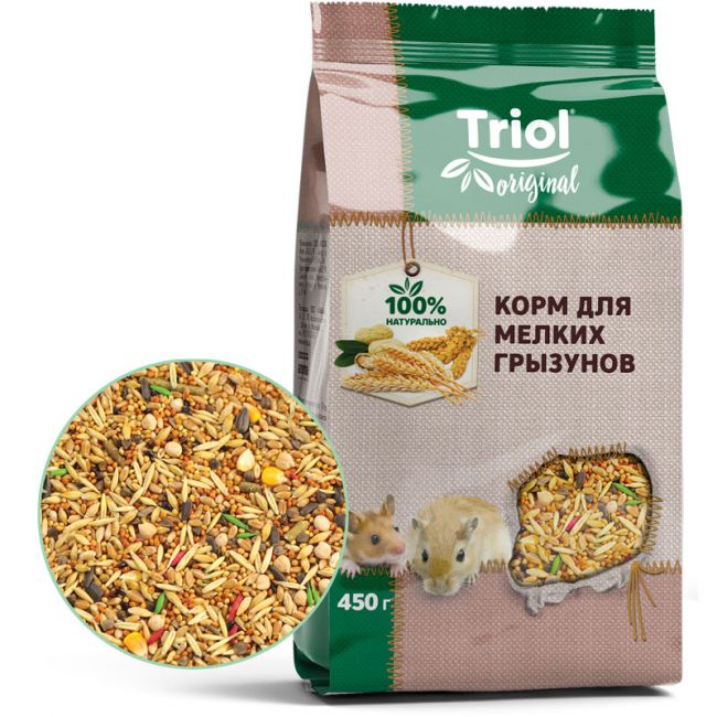 Корм для мелких грызунов, 450г, Triol Original Корм для мелких грызунов, 450г, Triol Original