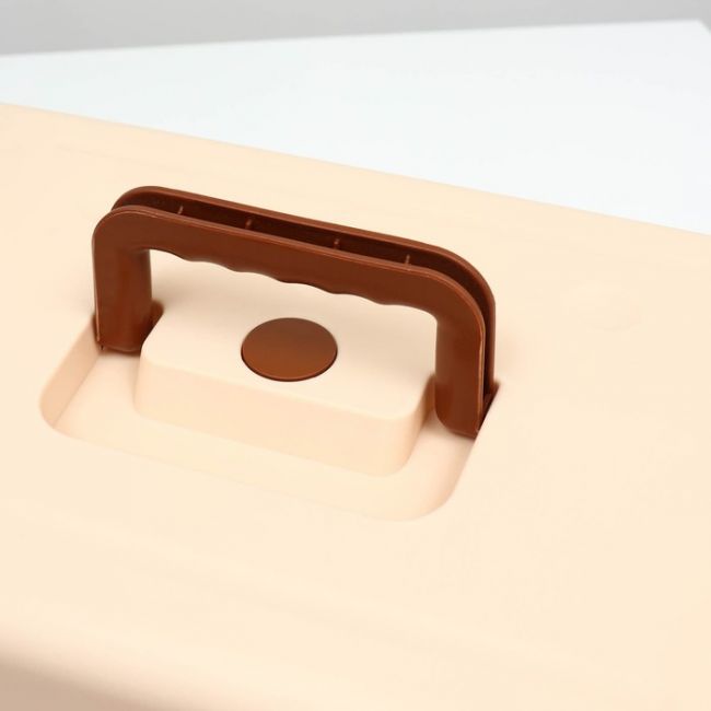 Переноска пластиковая с сеткой и чашей 59 x 36 x 35 см, вес до 12 кг, бежевая Переноска пластиковая с сеткой и чашей 59 x 36 x 35 см, вес до 12 кг, бежевая