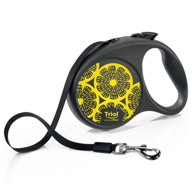 Поводок-рулетка для собак Flexi Joy Lemon L 5м до 50кг, лента Поводок-рулетка для собак Flexi Joy Lemon L 5м до 50кг, лента