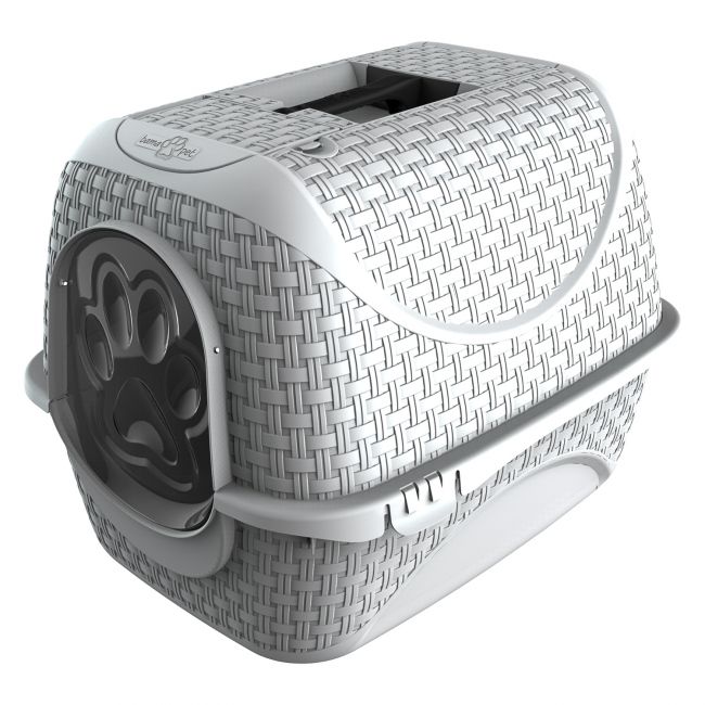 BAMA PET био-туалет для кошек PRIVE 42х50,5х39,6h см, белый