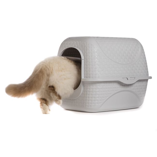 BAMA PET био-туалет для кошек PRIVE 42х50,5х39,6h см, белый