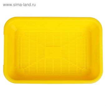Туалет средний с сеткой 36 х 26 х 6,5 см, желтый