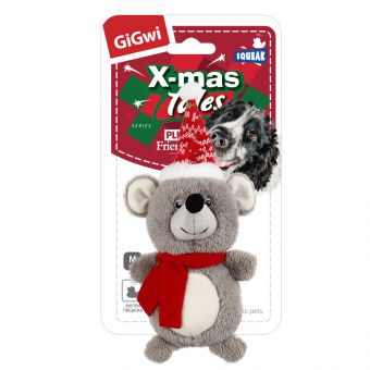 75504 Игрушка для собак Мышка с пищалкой 18см, серия X-mas TALES