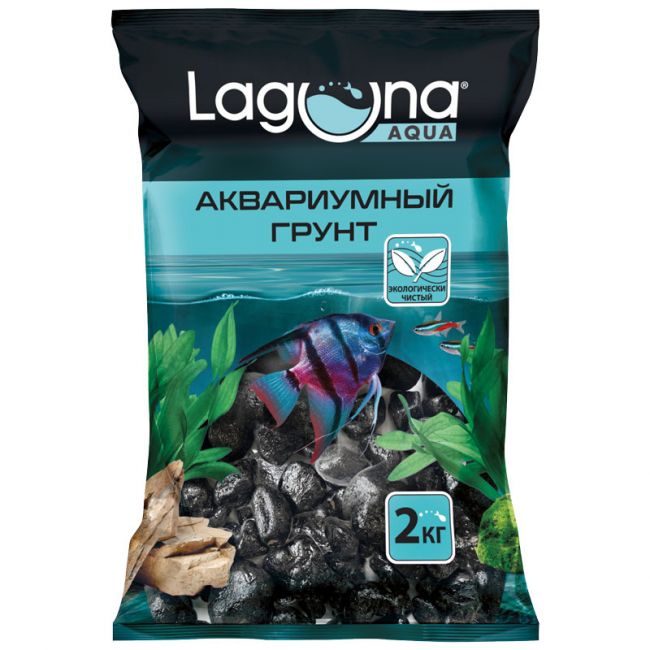 Галька речная черная, 2кг, 20-30мм Галька речная черная, 2кг, 20-30мм