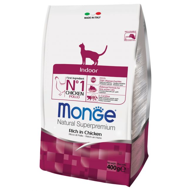 Сухой корм Monge Cat Daily Line Indoor для домашних кошек, из курицы 400 г Сухой корм Monge Cat Daily Line Indoor для домашних кошек, из курицы 400 г