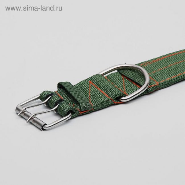 Ошейник четырехслойный, 80 х 4,9 см, ОШ 65-75 см, полиэстер, зелёный Ошейник четырехслойный, 80 х 4,9 см, ОШ 65-75 см, полиэстер, зелёный
