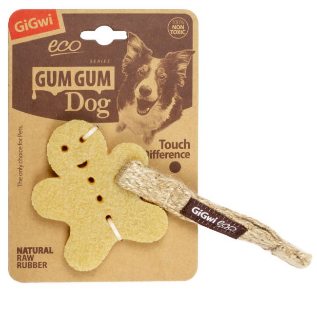75316 Игрушка для собак Маленький пряник из экорезины 10см, серия GUM GUM DOG ECO 75316 Игрушка для собак Маленький пряник из экорезины 10см, серия GUM GUM DOG ECO